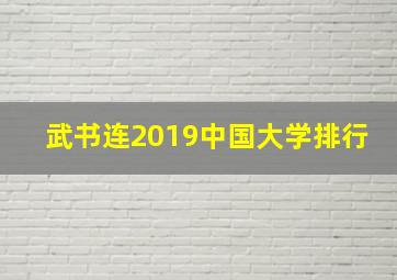 武书连2019中国大学排行