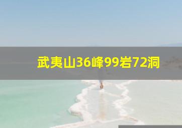 武夷山36峰99岩72洞