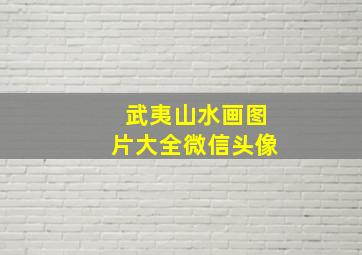 武夷山水画图片大全微信头像