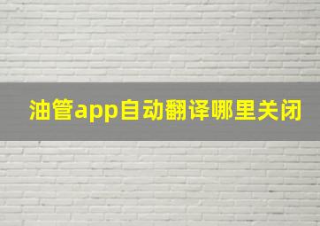 油管app自动翻译哪里关闭