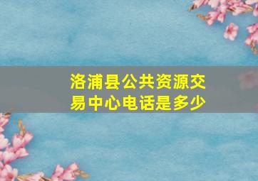 洛浦县公共资源交易中心电话是多少