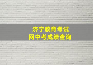 济宁教育考试网中考成绩查询