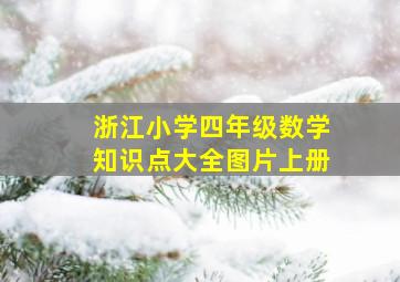 浙江小学四年级数学知识点大全图片上册