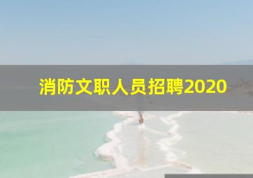 消防文职人员招聘2020