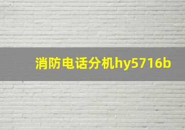 消防电话分机hy5716b