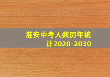 淮安中考人数历年统计2020-2030