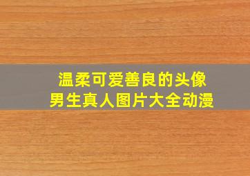 温柔可爱善良的头像男生真人图片大全动漫