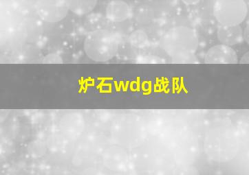 炉石wdg战队