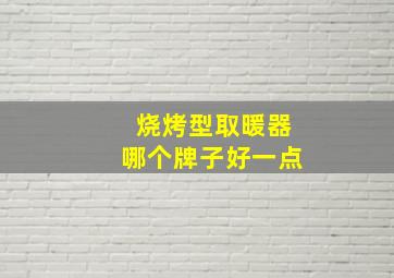 烧烤型取暖器哪个牌子好一点