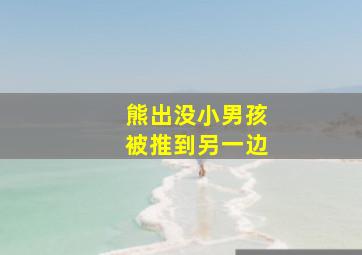 熊出没小男孩被推到另一边