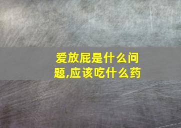 爱放屁是什么问题,应该吃什么药