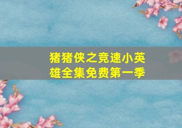 猪猪侠之竞速小英雄全集免费第一季