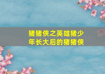 猪猪侠之英雄猪少年长大后的猪猪侠