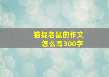 猫捉老鼠的作文怎么写300字