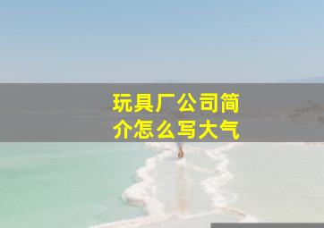 玩具厂公司简介怎么写大气