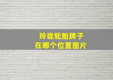 玲珑轮胎牌子在哪个位置图片