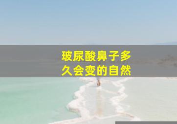 玻尿酸鼻子多久会变的自然