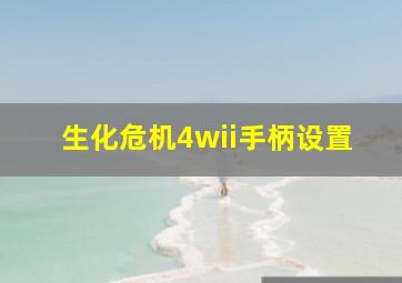 生化危机4wii手柄设置