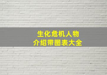 生化危机人物介绍带图表大全