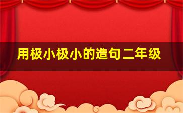 用极小极小的造句二年级