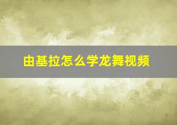 由基拉怎么学龙舞视频