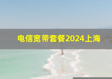 电信宽带套餐2024上海