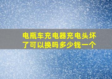 电瓶车充电器充电头坏了可以换吗多少钱一个