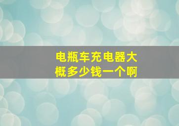 电瓶车充电器大概多少钱一个啊