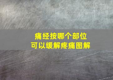 痛经按哪个部位可以缓解疼痛图解