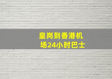 皇岗到香港机场24小时巴士