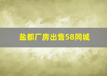 盐都厂房出售58同城