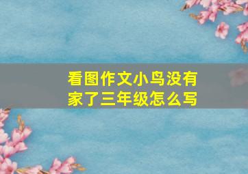 看图作文小鸟没有家了三年级怎么写