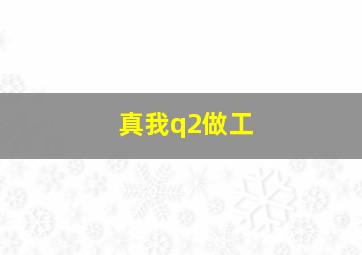 真我q2做工