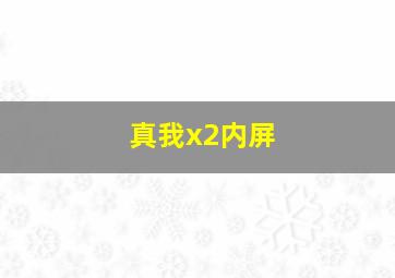 真我x2内屏