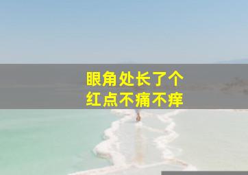 眼角处长了个红点不痛不痒