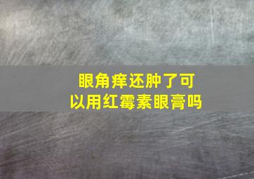 眼角痒还肿了可以用红霉素眼膏吗