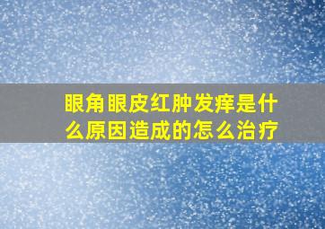 眼角眼皮红肿发痒是什么原因造成的怎么治疗