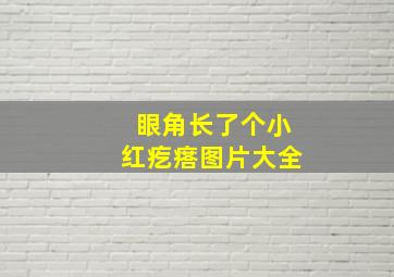 眼角长了个小红疙瘩图片大全