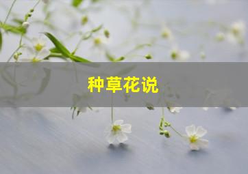 种草花说