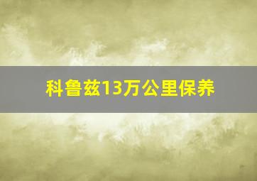 科鲁兹13万公里保养