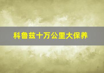 科鲁兹十万公里大保养