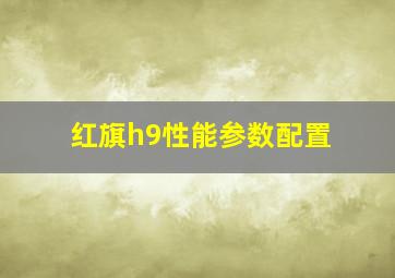 红旗h9性能参数配置