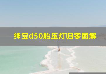 绅宝d50胎压灯归零图解