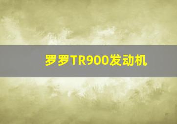 罗罗TR900发动机