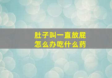 肚子叫一直放屁怎么办吃什么药