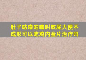 肚子咕噜咕噜叫放屁大便不成形可以吃鸡内金片治疗吗