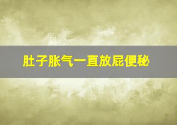 肚子胀气一直放屁便秘