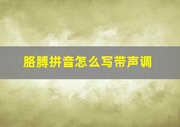 胳膊拼音怎么写带声调