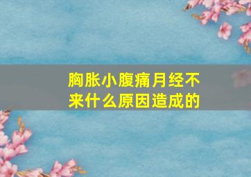 胸胀小腹痛月经不来什么原因造成的