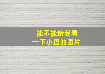 能不能给我看一下小度的图片